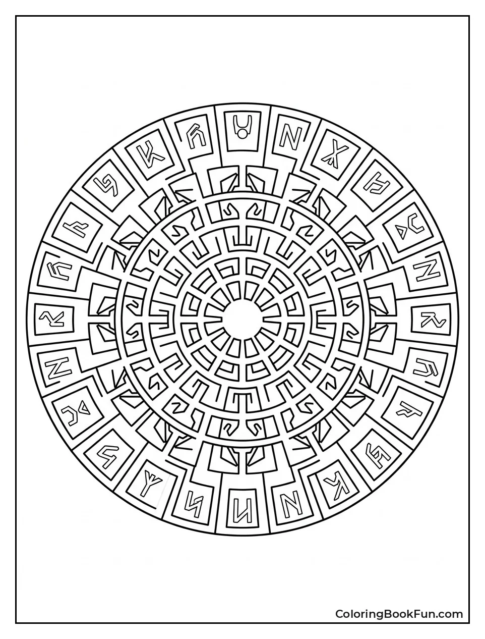 Glowing Forerunner Symbols in Circle