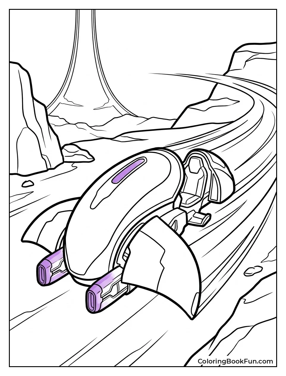 Ghost Racing Across Alien Land