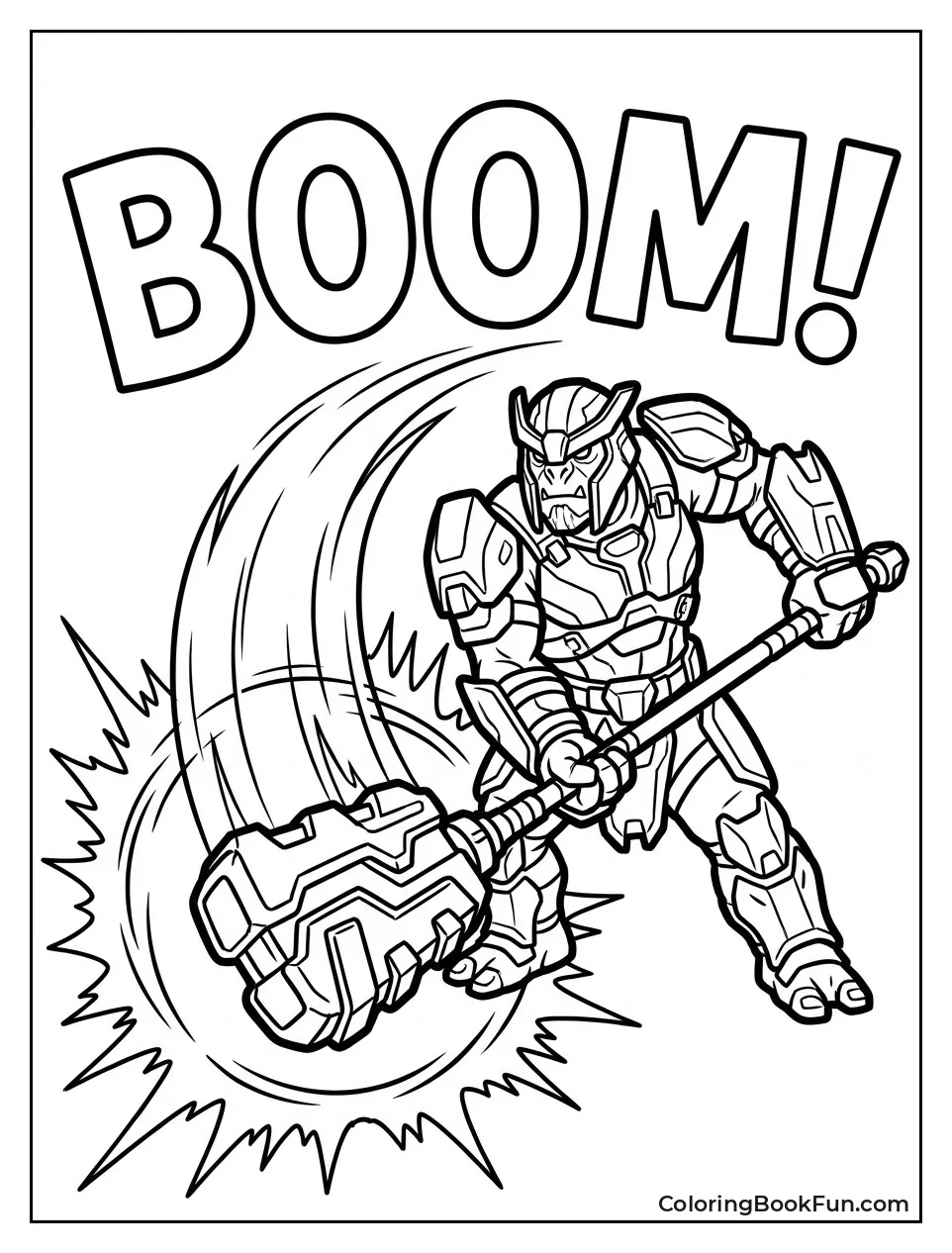 Brute Swinging Giant Gravity Hammer