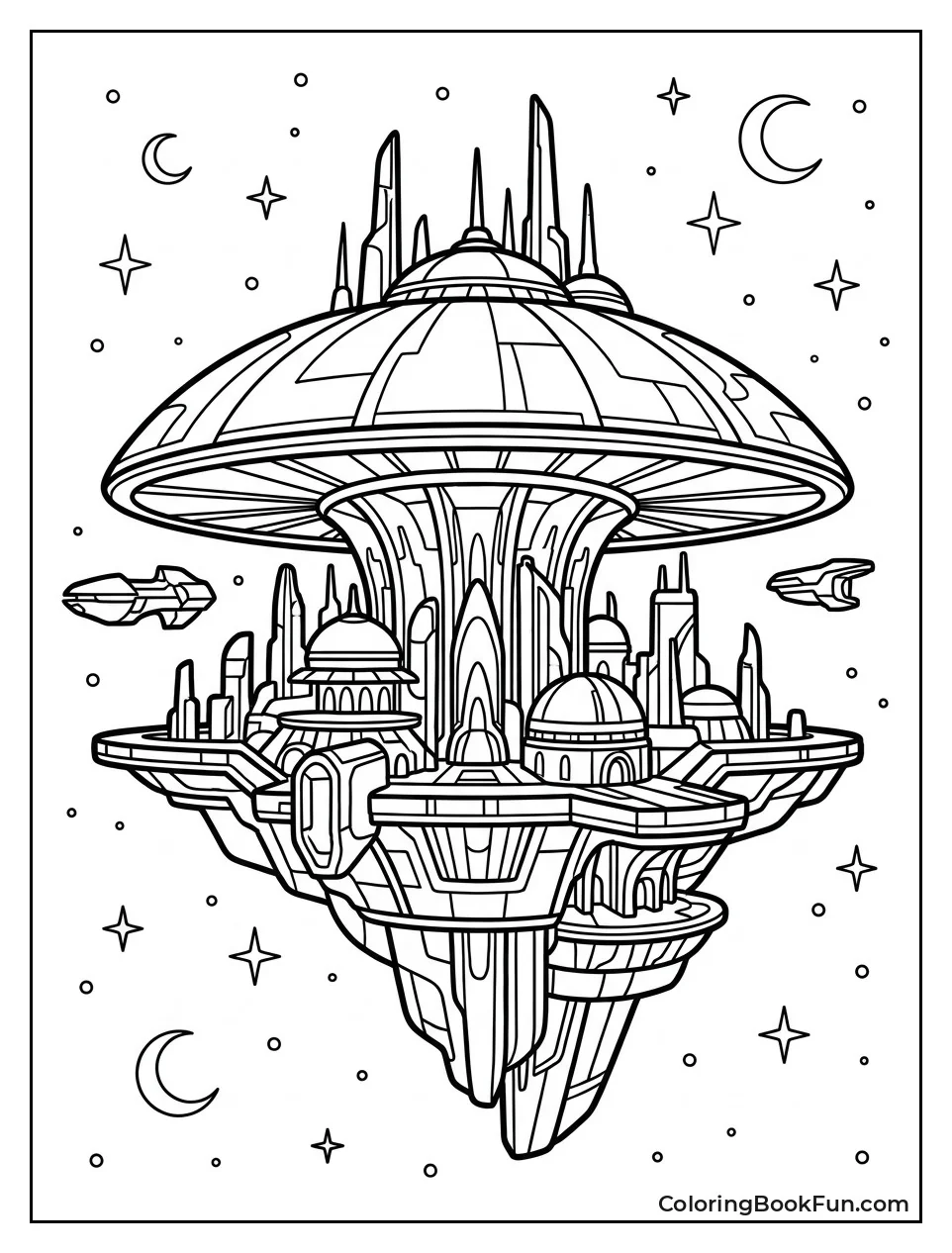 High Charity Floating in Space
