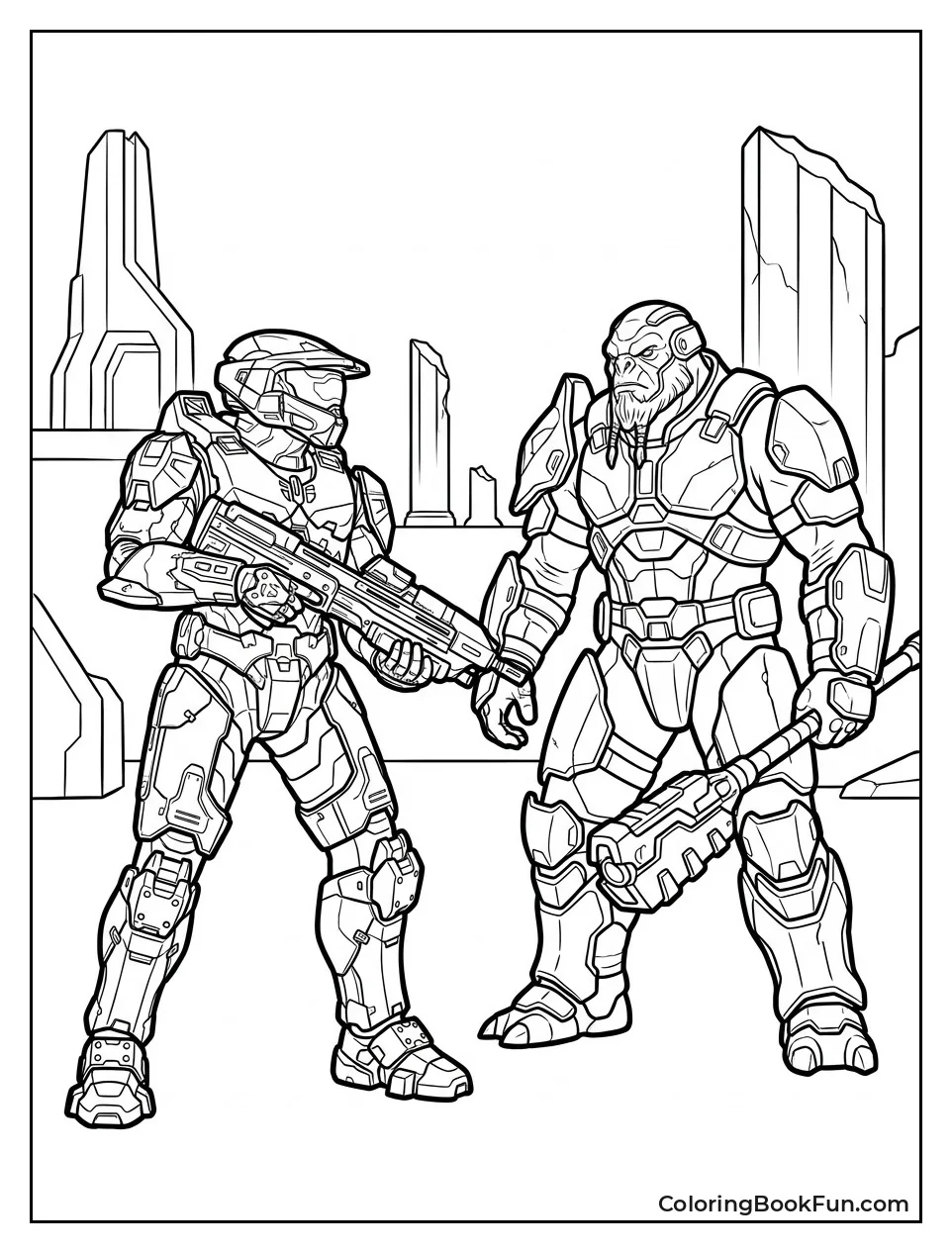 Master Chief Facing Atriox