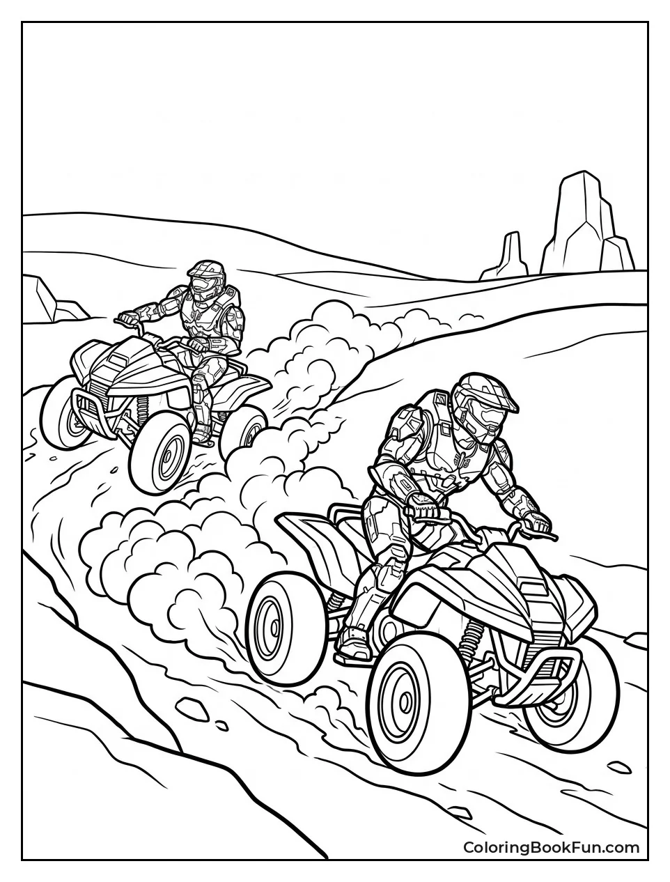 Spartans Racing Mongoose ATVs