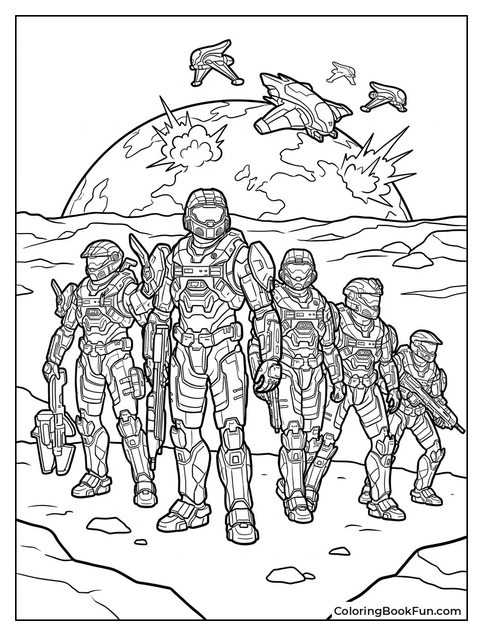 Noble Team Standing on Reach