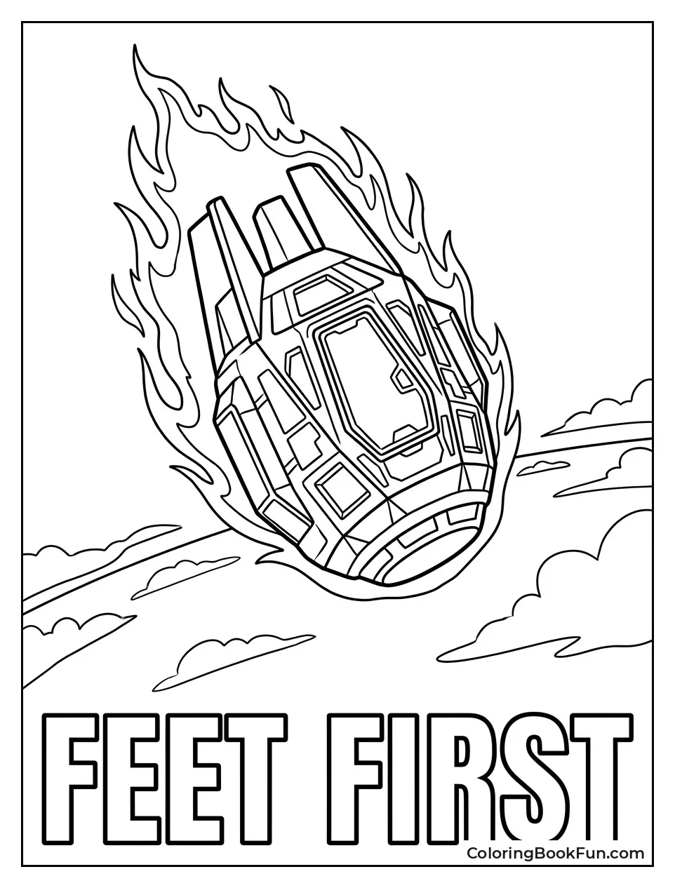 ODST Pod Falling from Sky