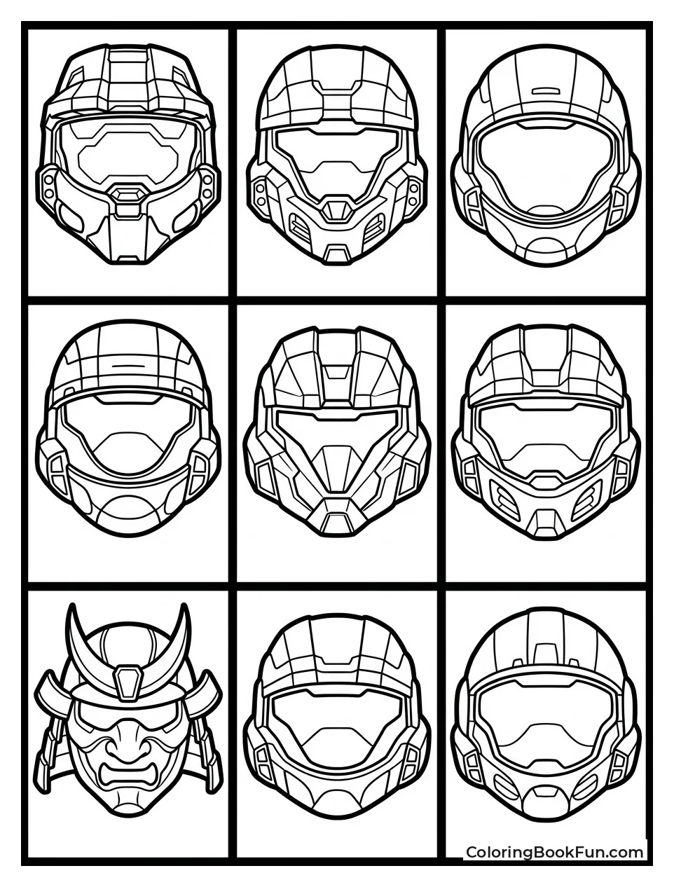 Collection of Different Spartan Helmets