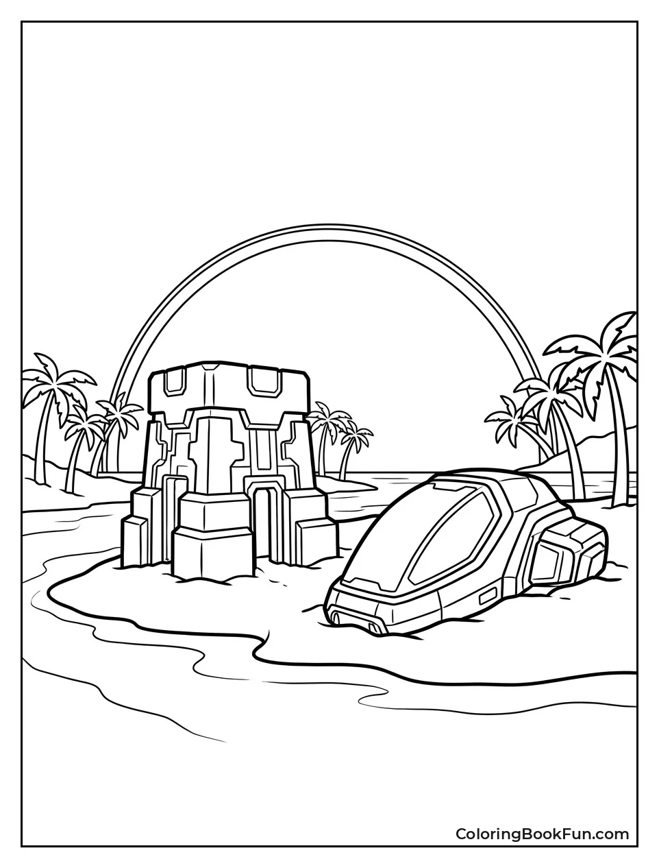 Beach with Forerunner Structure