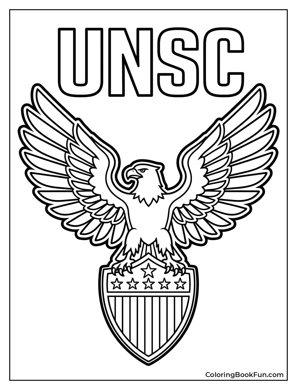 UNSC Eagle Emblem with Stars