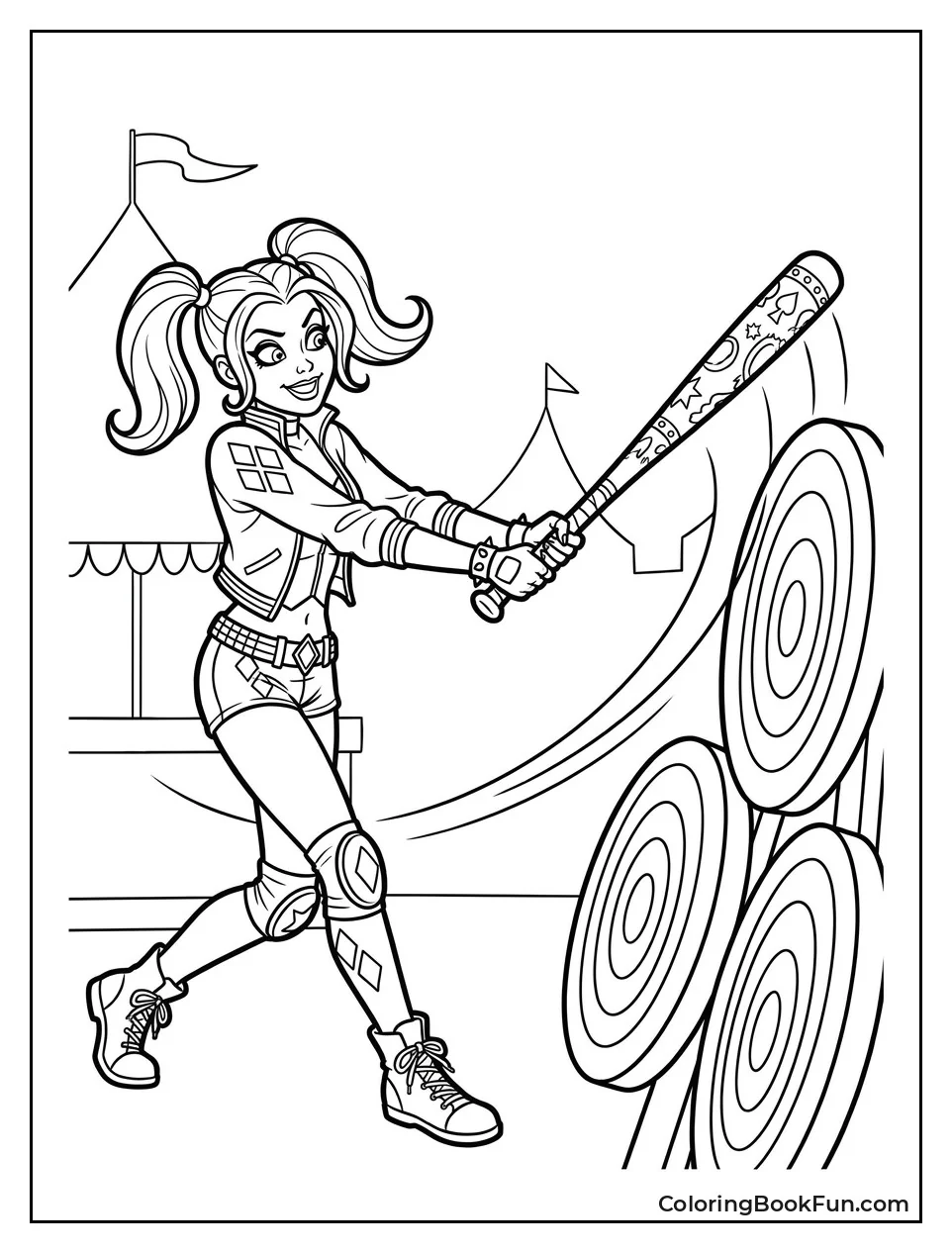 Harley Swinging Her Baseball Bat