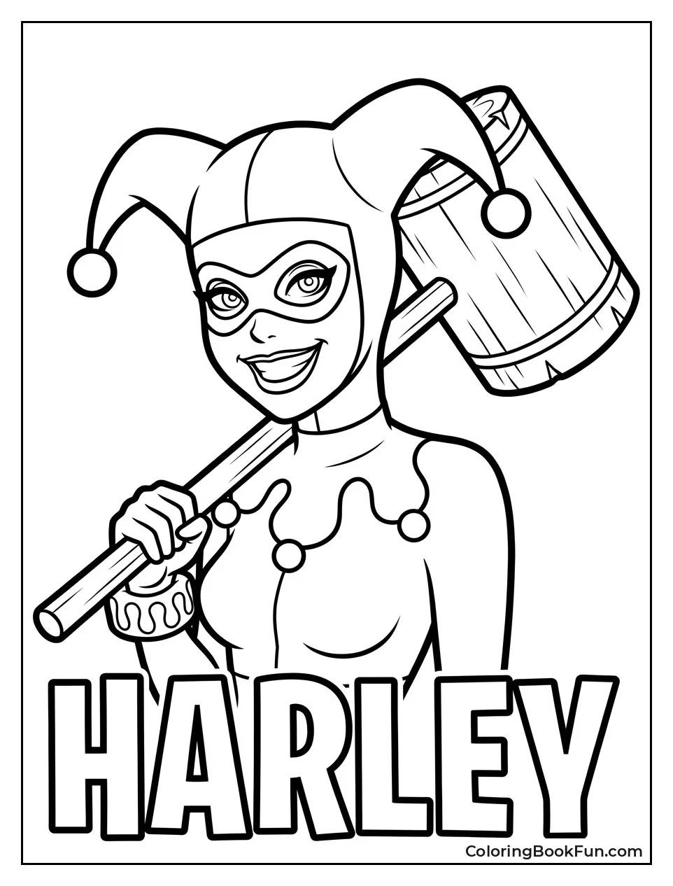 Classic Harley Holding Her Mallet