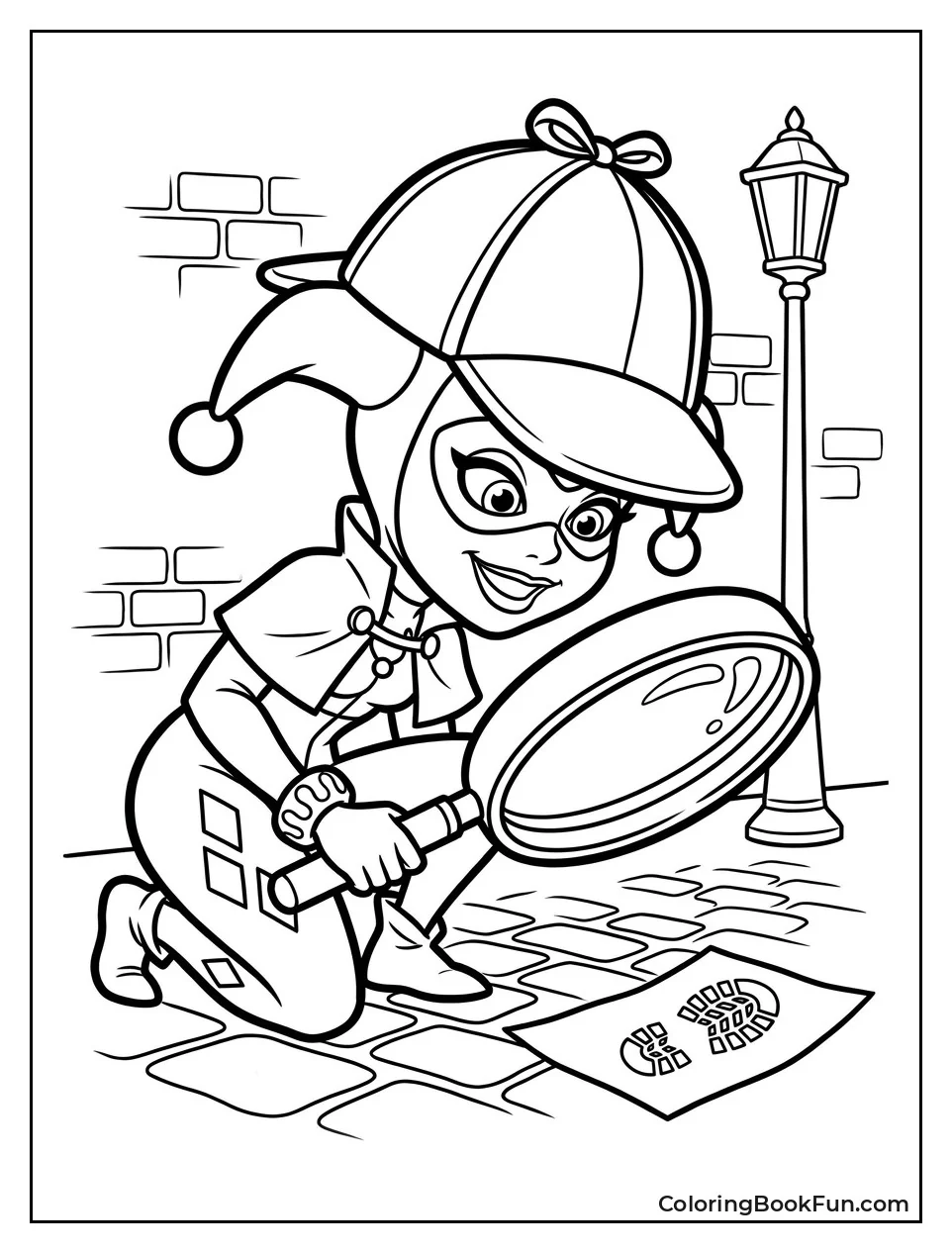 Harley Using a Giant Magnifying Glass