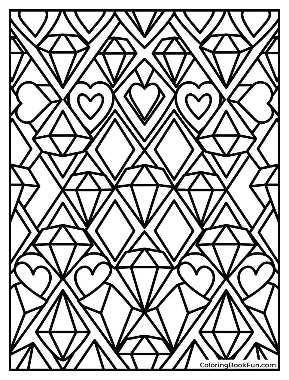 Diamond Pattern Mandala Design