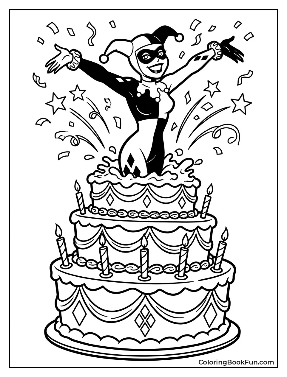 Harley Jumping Out of a Cake