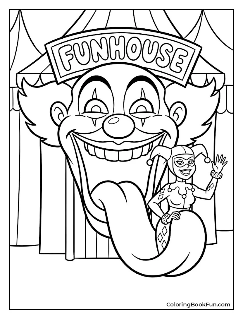 Funhouse Shaped Like a Clown