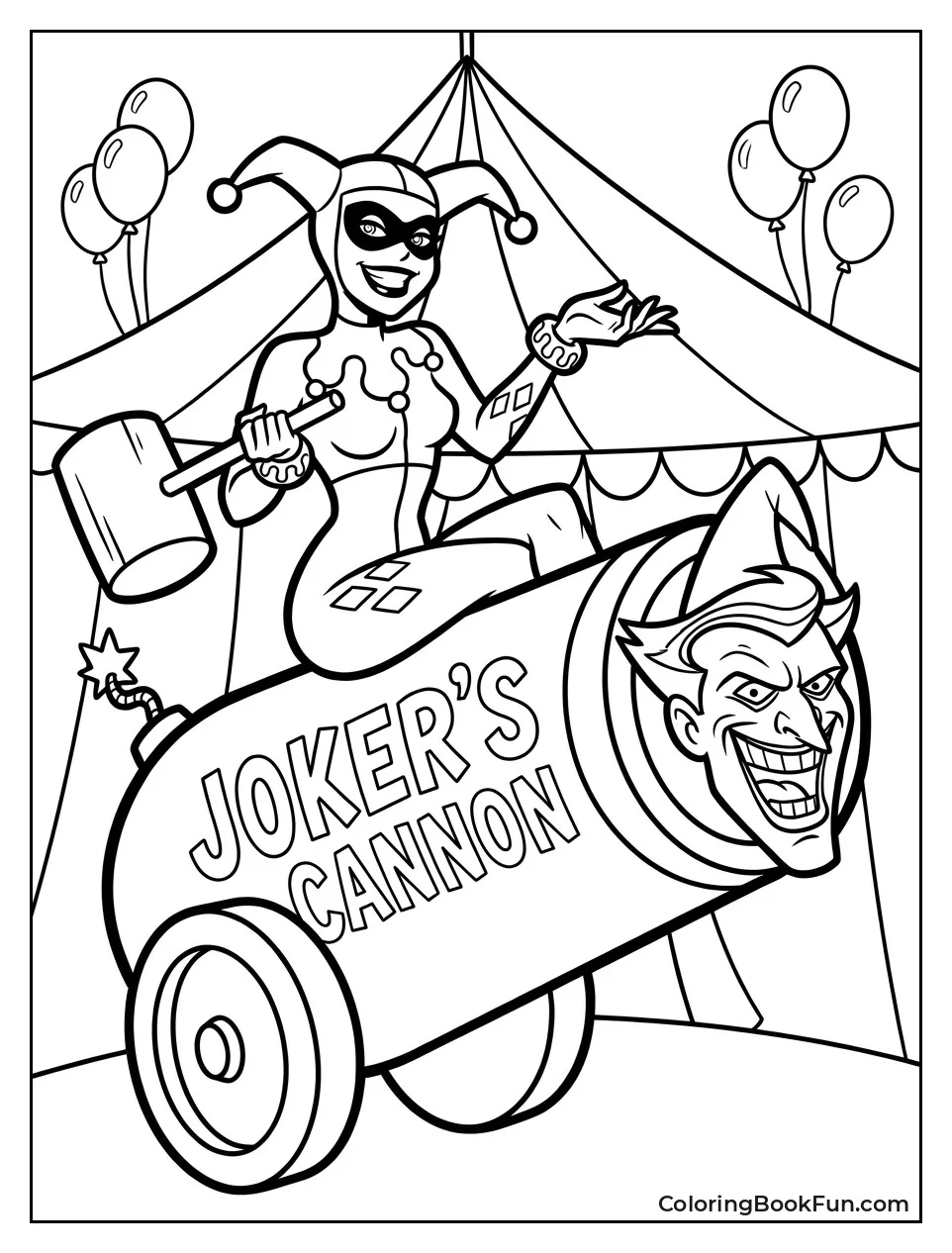 Harley on a Big Cannon