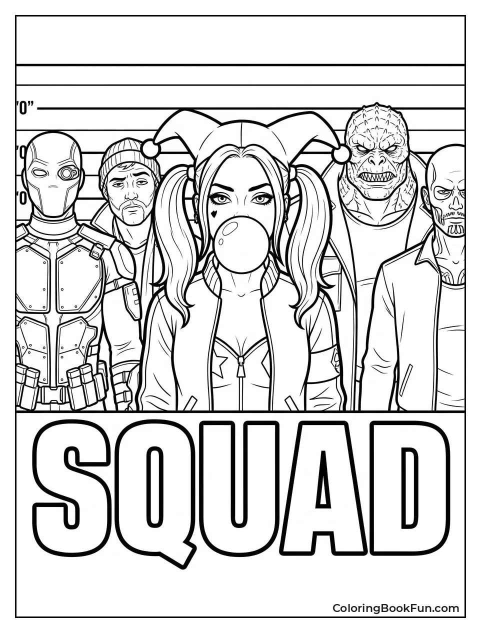 Harley in a Police Lineup