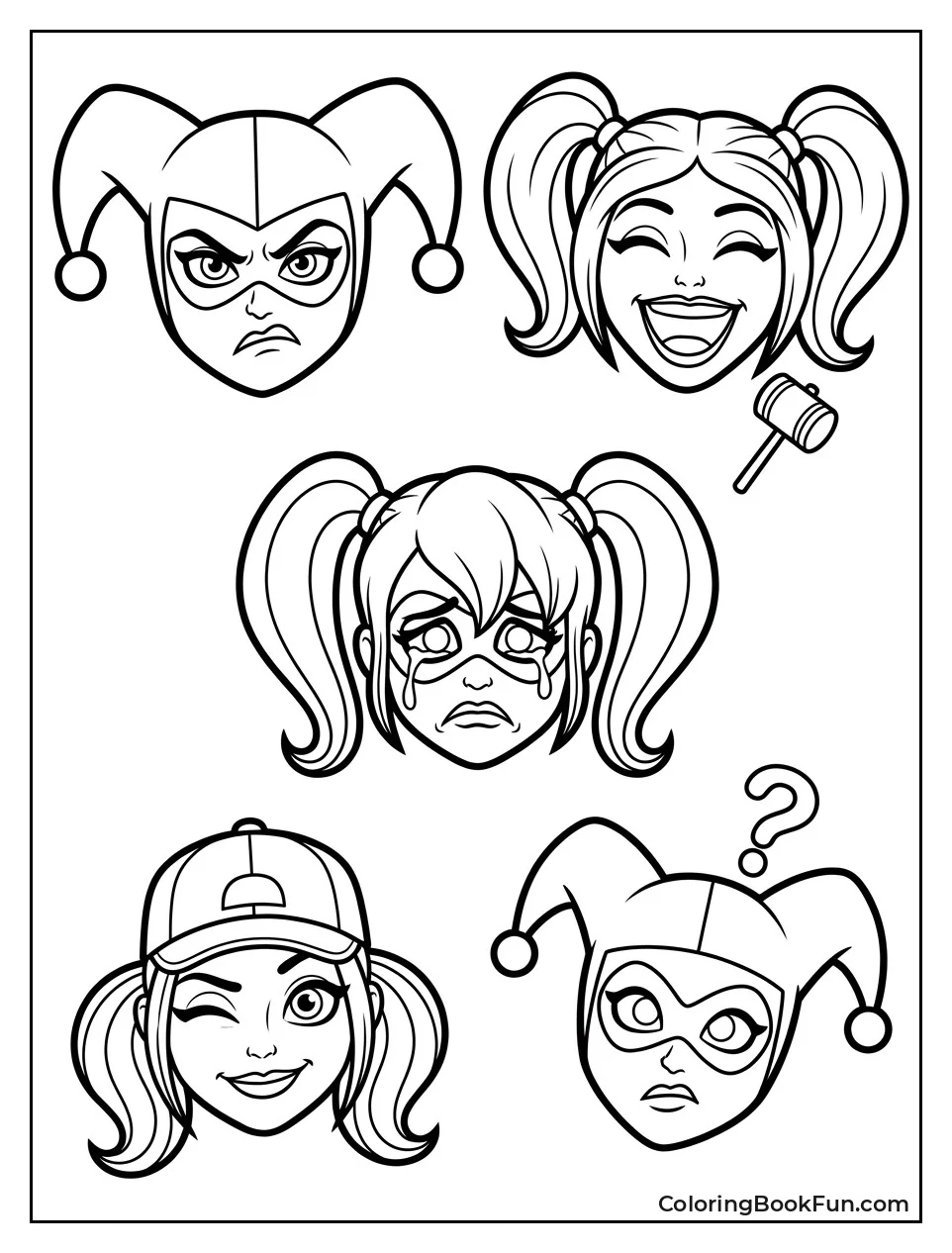 Five Different Harley Expressions