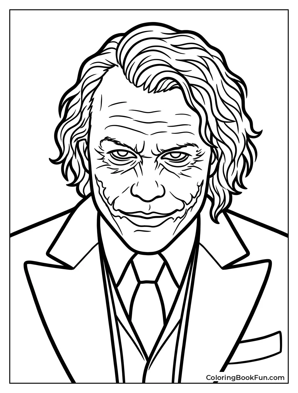 Joker Smiles With Scarred Face