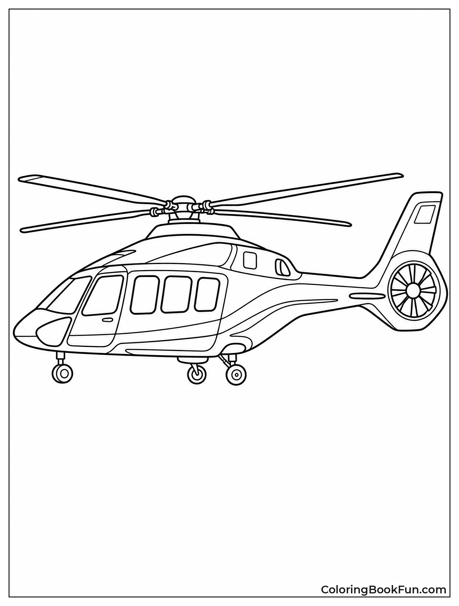 Fancy Helicopter with Tinted Windows