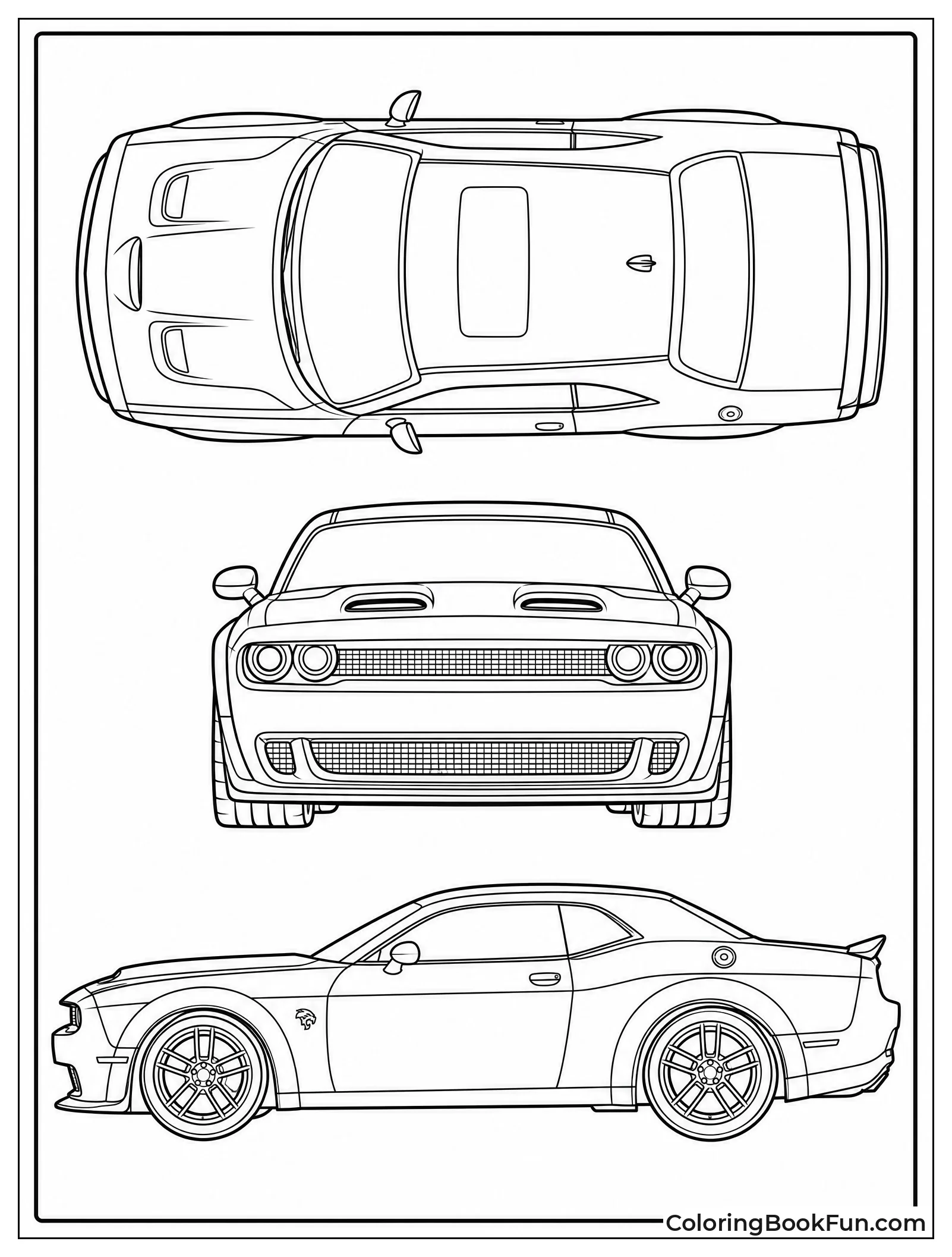 Blueprint Views of Hellcat