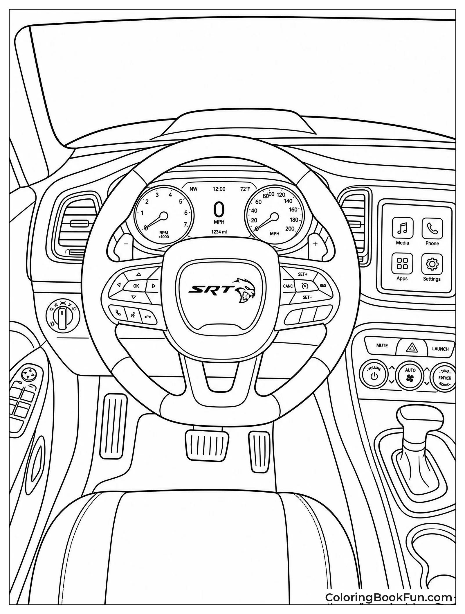 Inside Driver Cockpit View