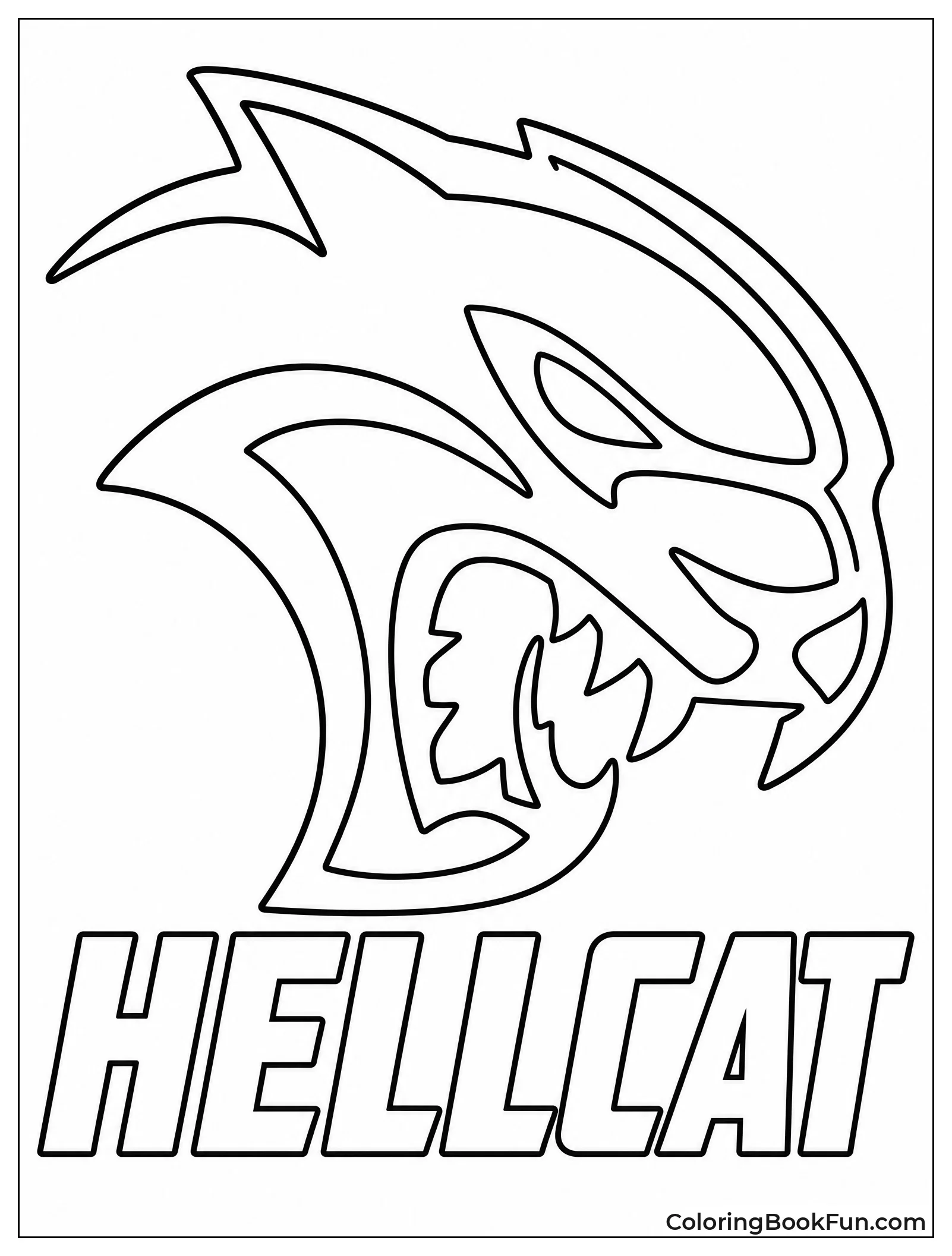 SRT Hellcat Logo Badge