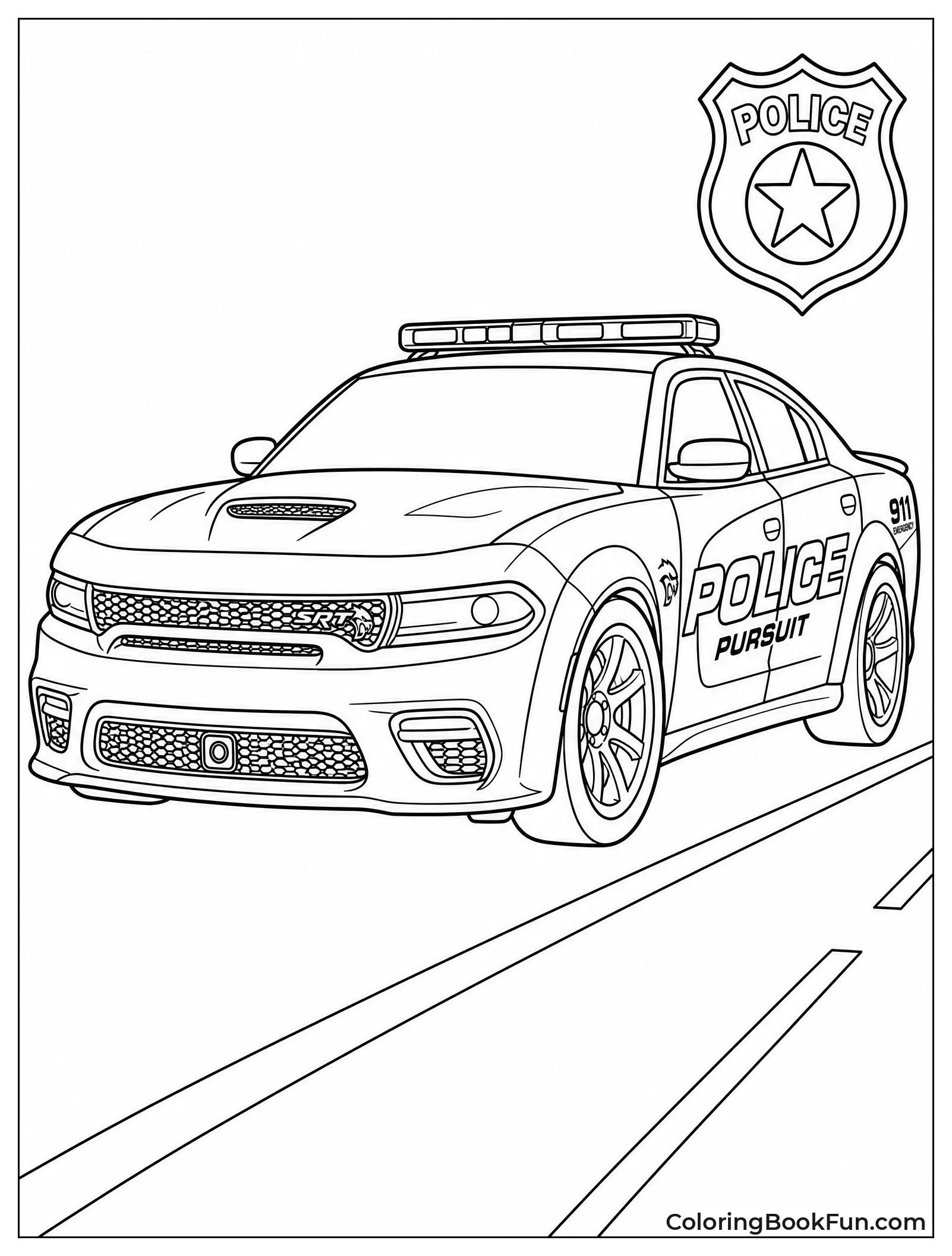 Police Hellcat with Lights