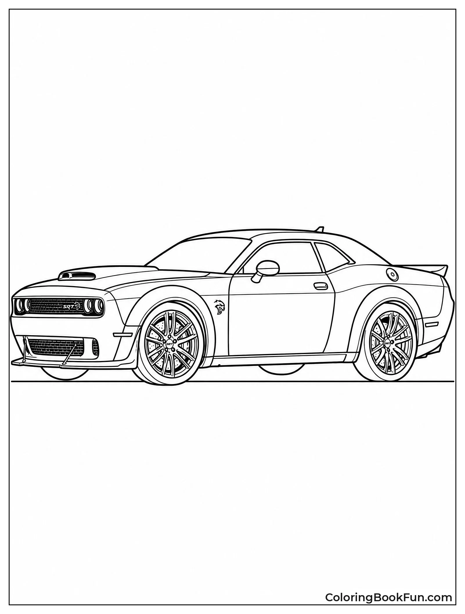 Side Profile Challenger Hellcat