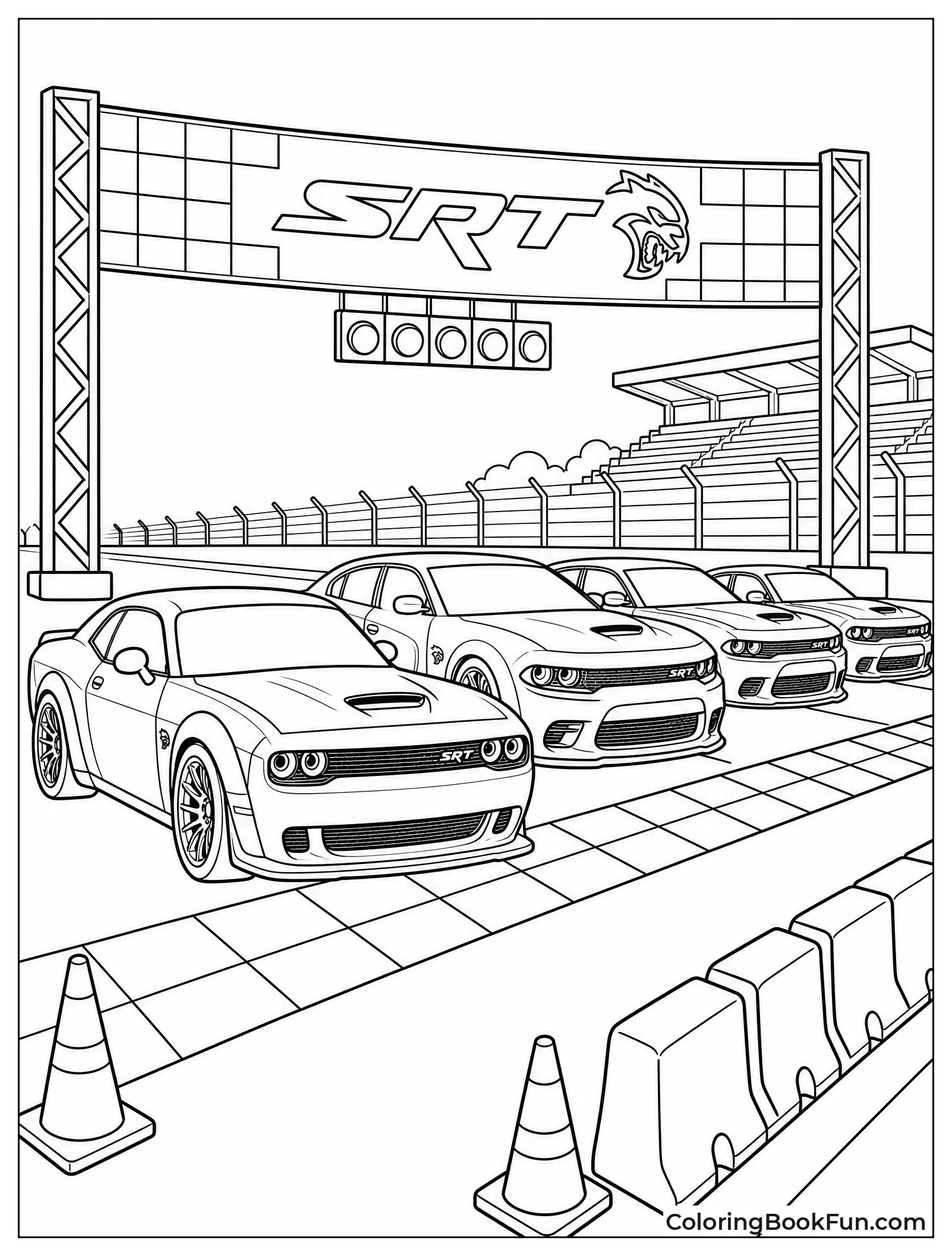 Hellcats on Starting Grid