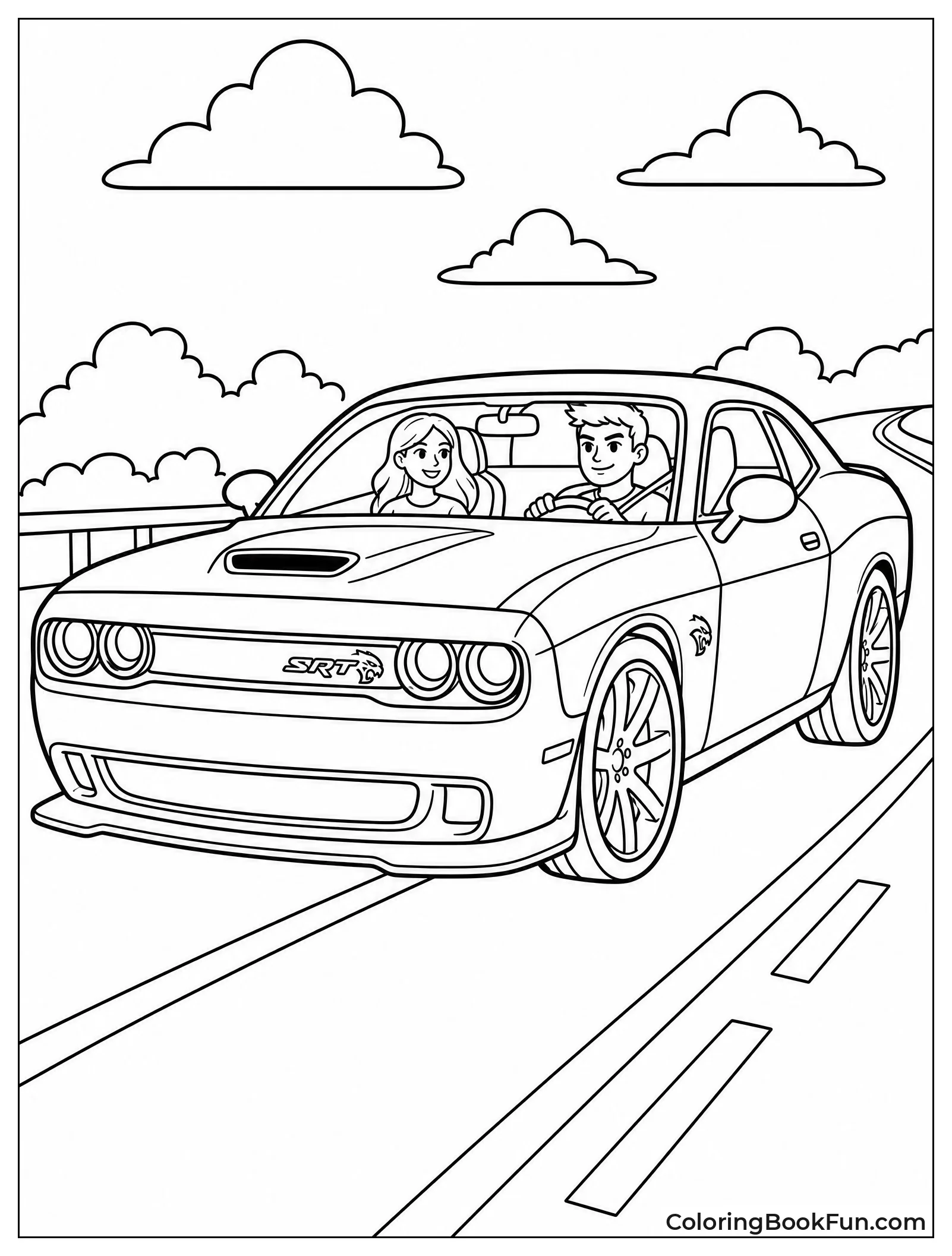 Hellcat Cruising with Passenger