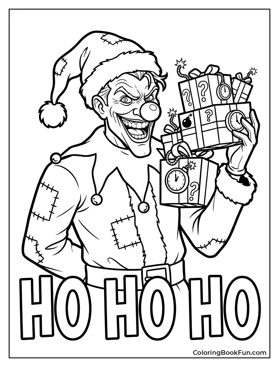 Joker Dresses As Twisted Santa