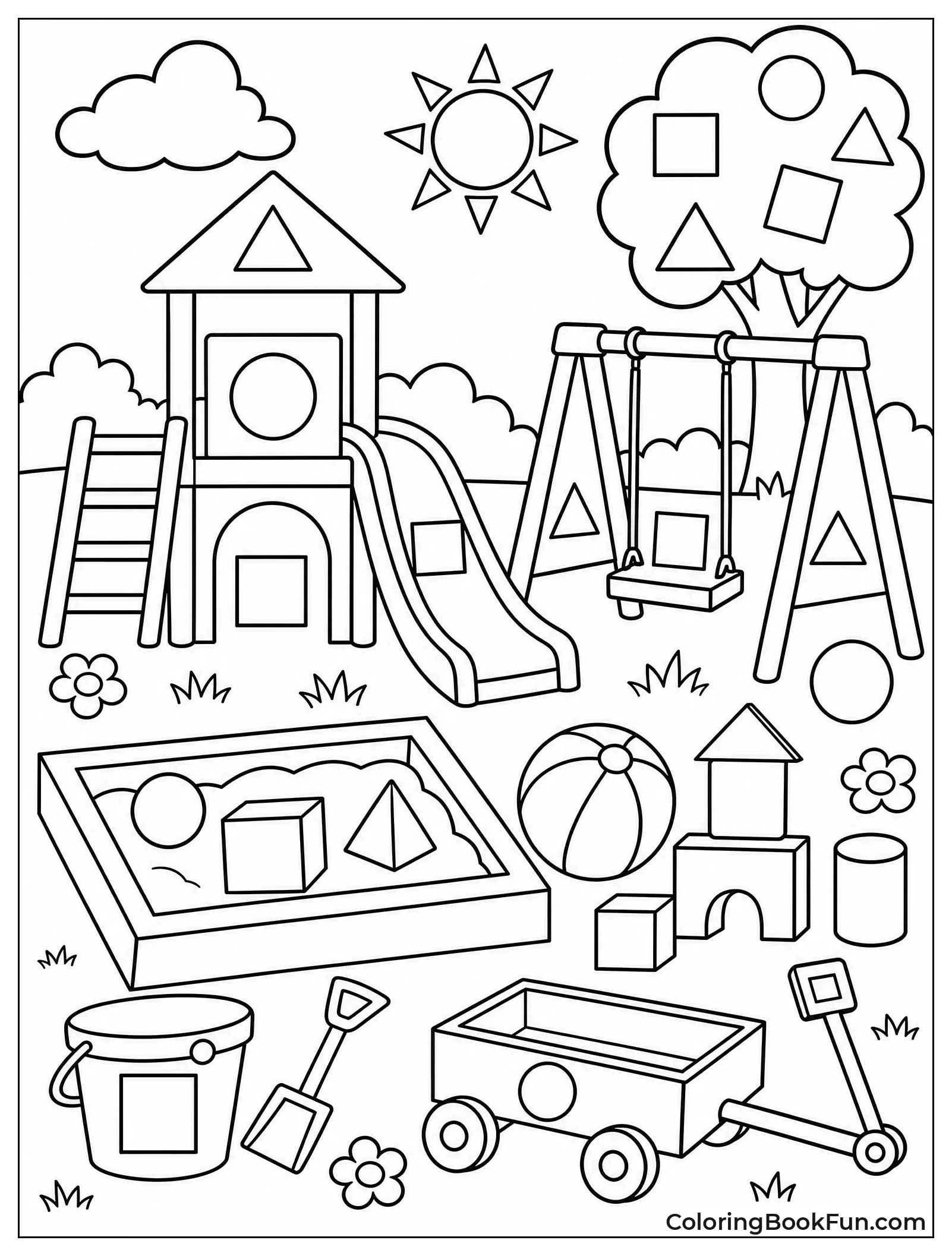 I Spy Shapes at Playground