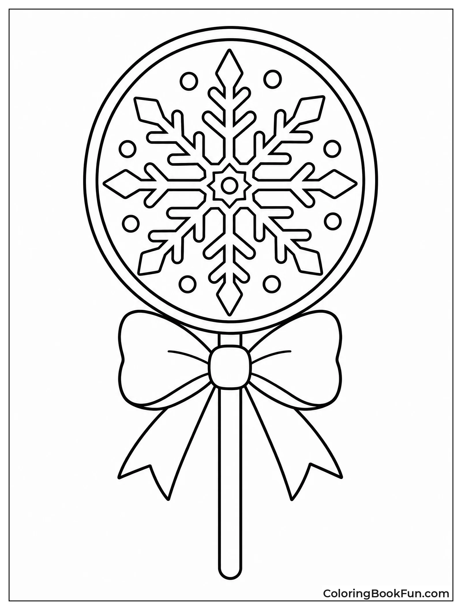 Snowflake Lollipop for Winter