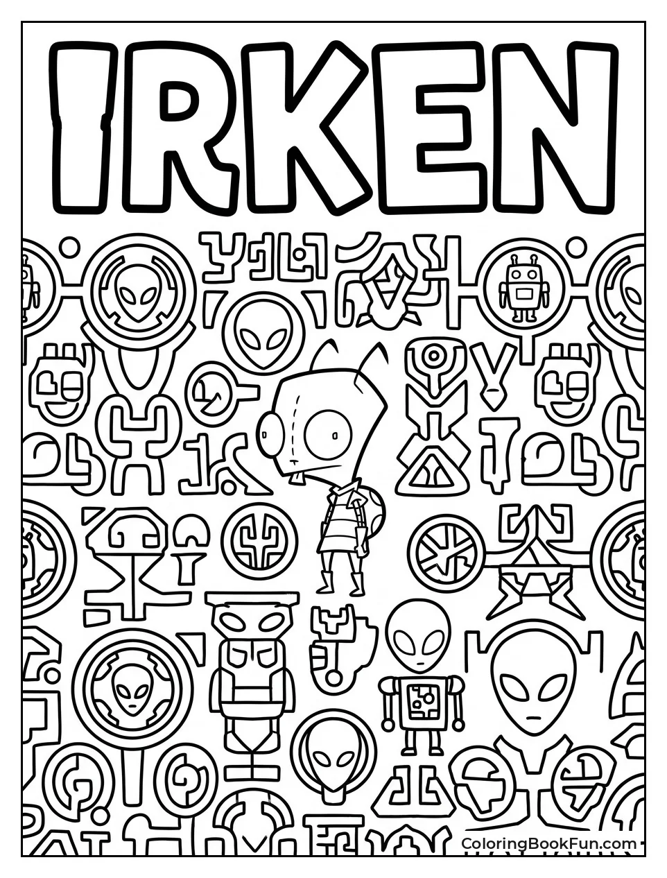 Pattern of Irken Symbols