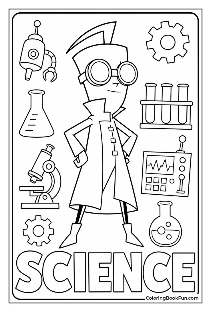Professor Membrane in Lab