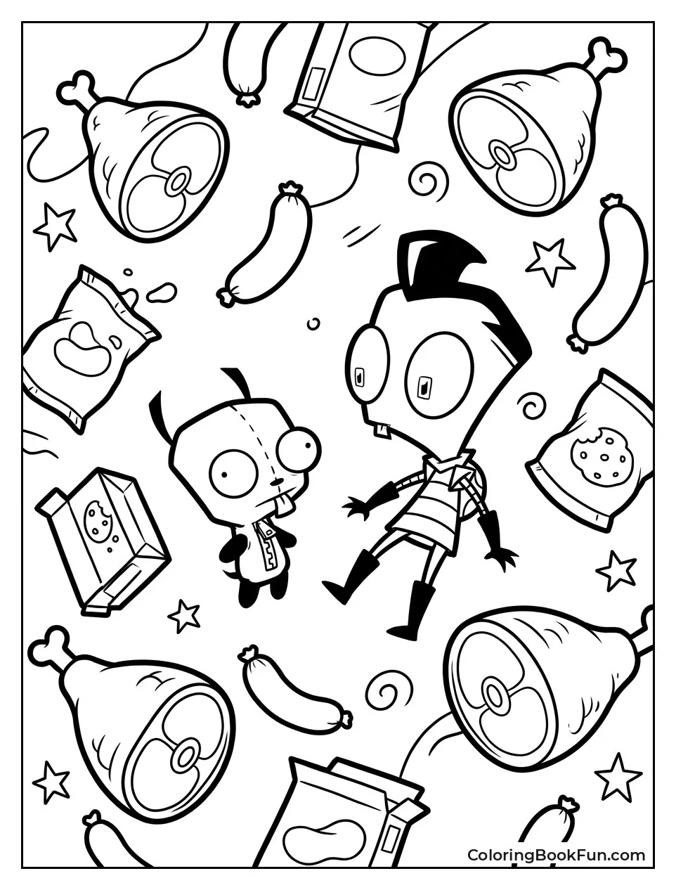 Zim and Gir in Space