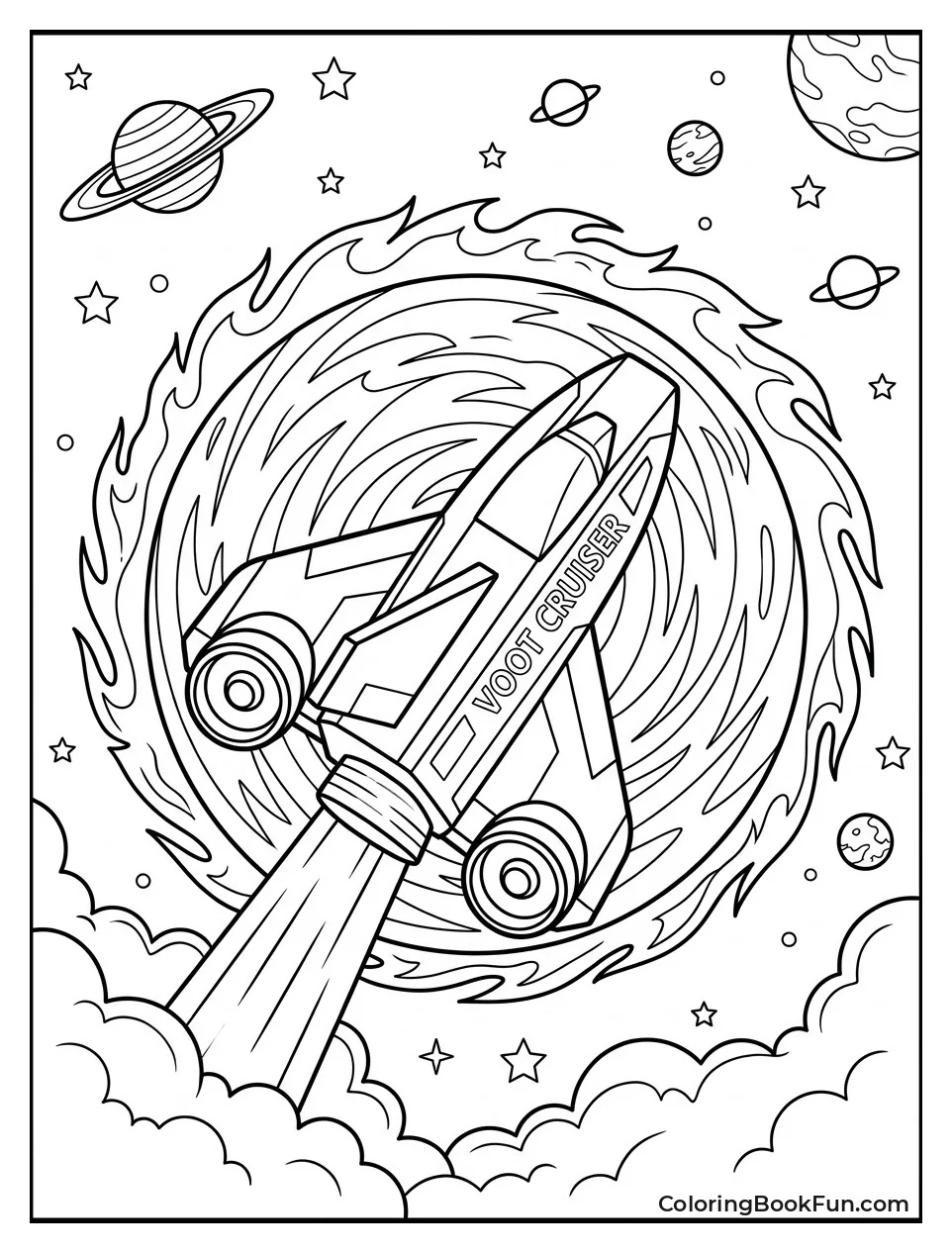 Voot Cruiser Launching into Space