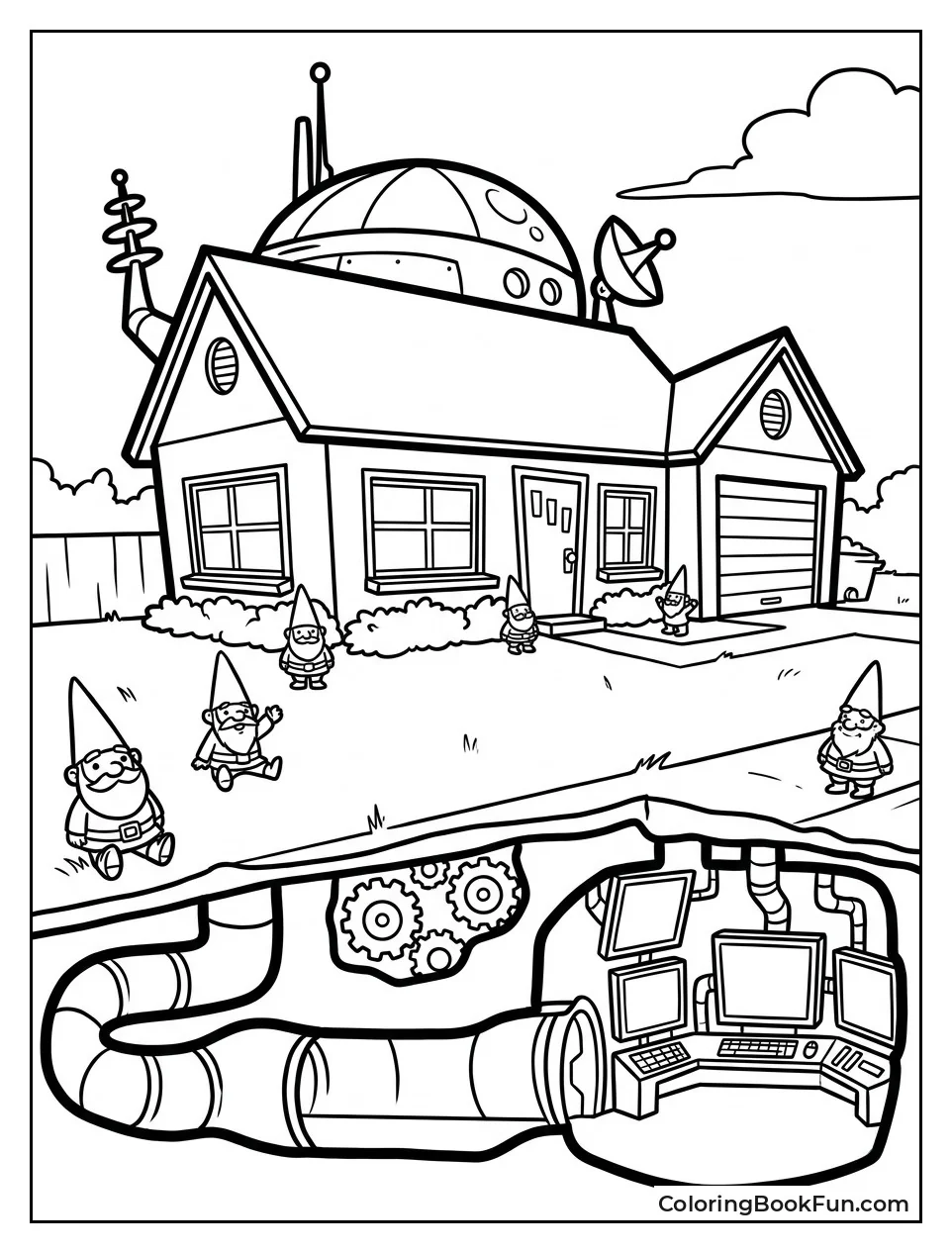 Zim House with Gnomes