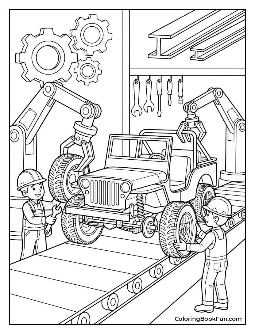 Jeep Gets Built In Factory