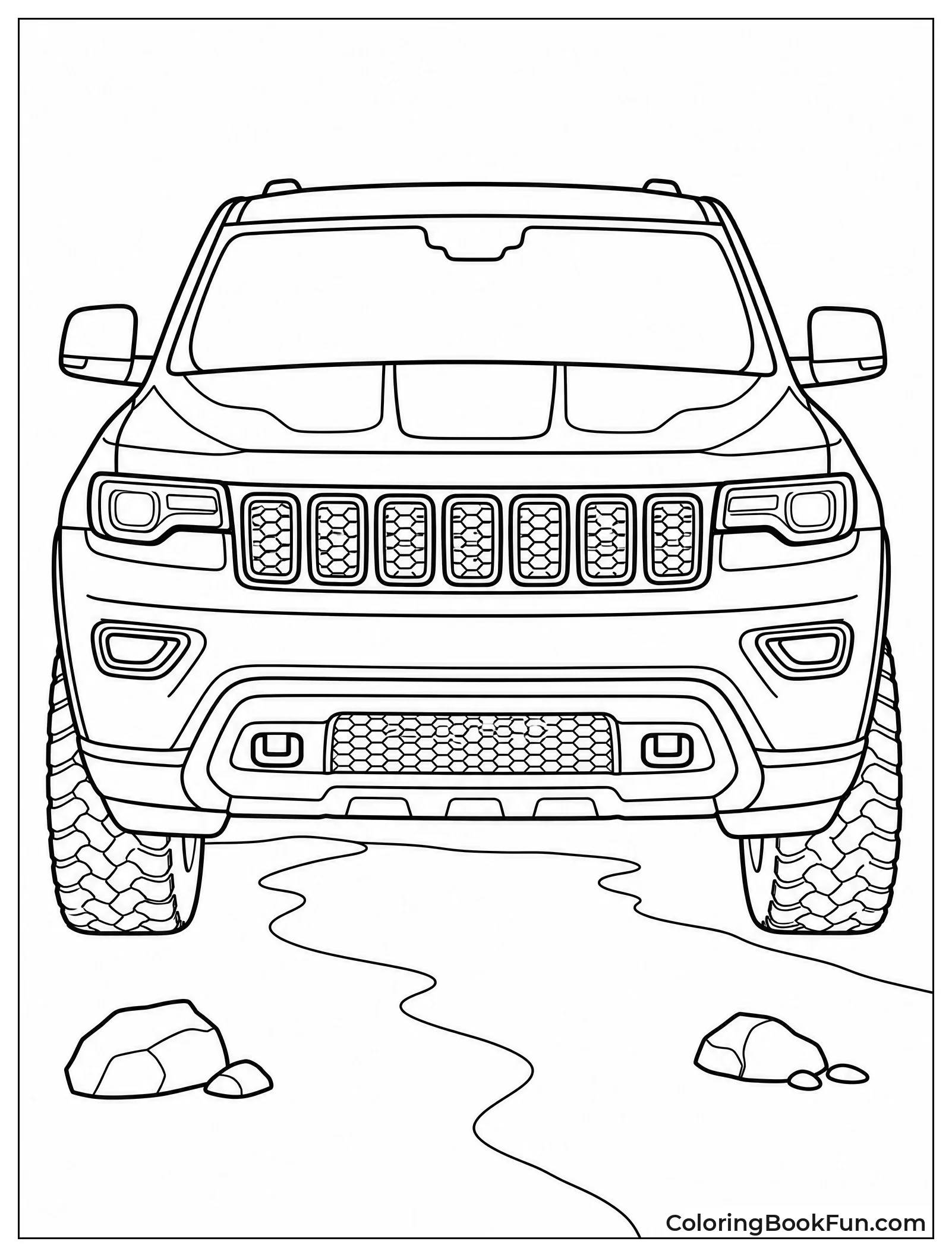 Grand Cherokee Faces The Trail