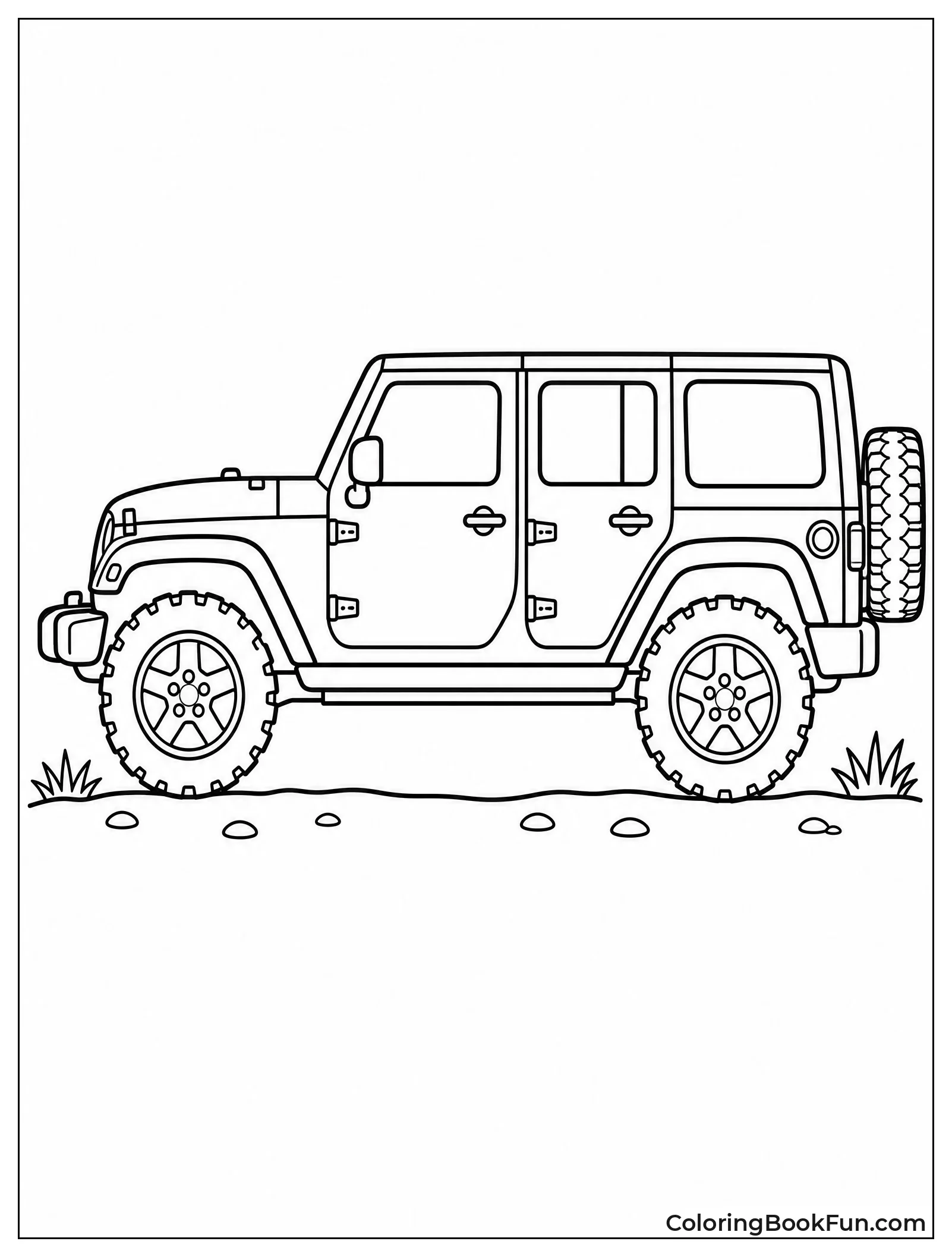 Side View Of Modern Wrangler