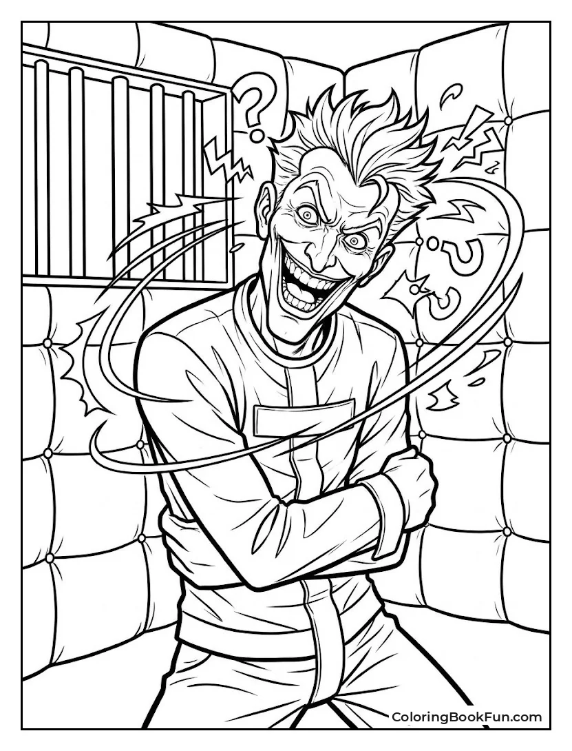 Joker Laughs In Padded Cell