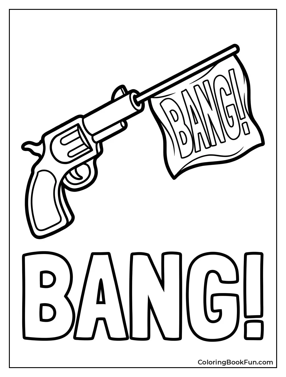 Bang Flag Pops From Gun