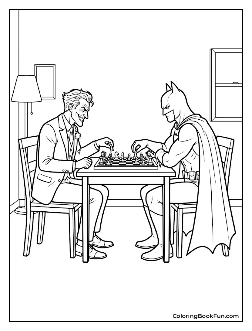 Joker Plays Chess With Batman