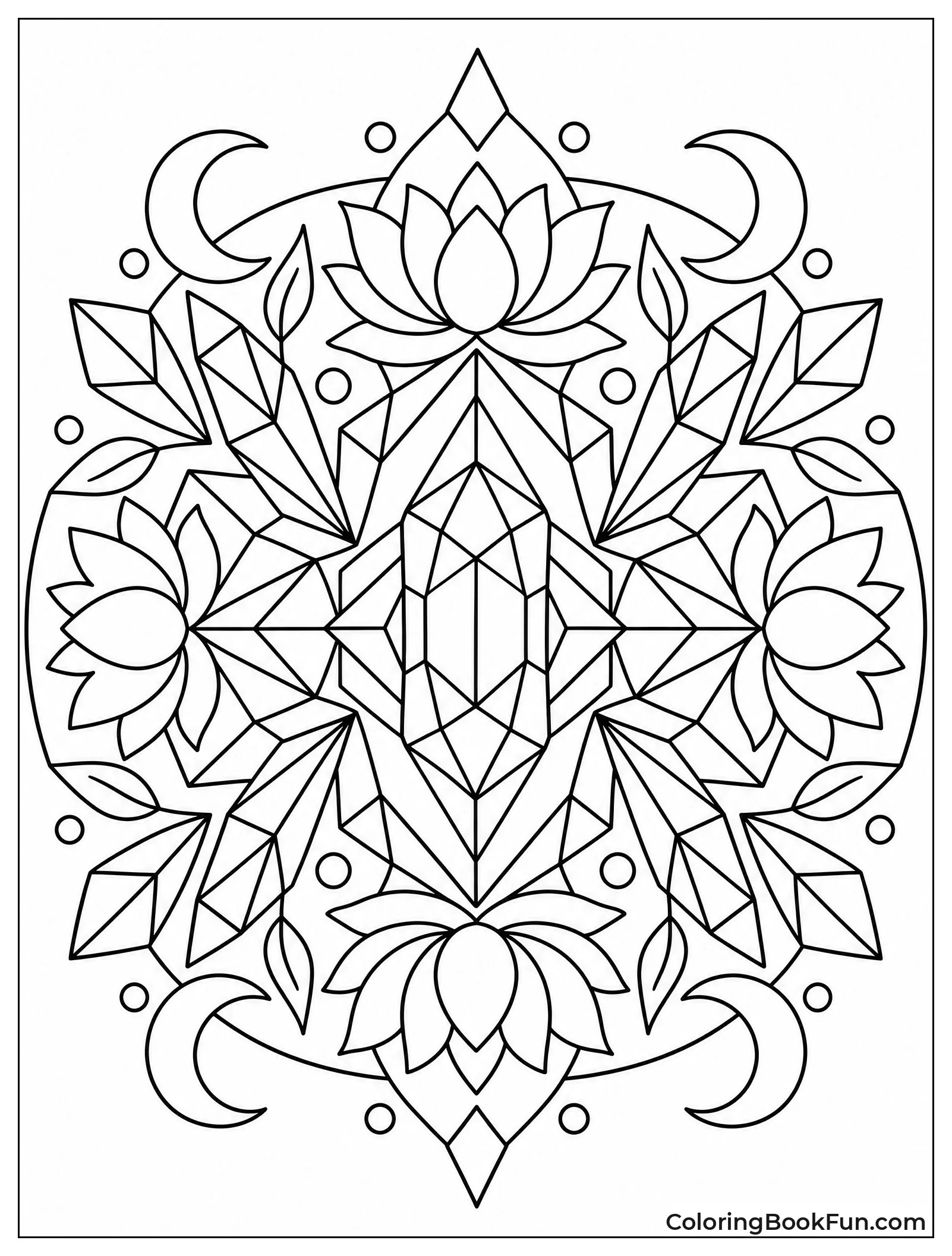 Shiny Kaleidoscope Shows Mirrored Patterns