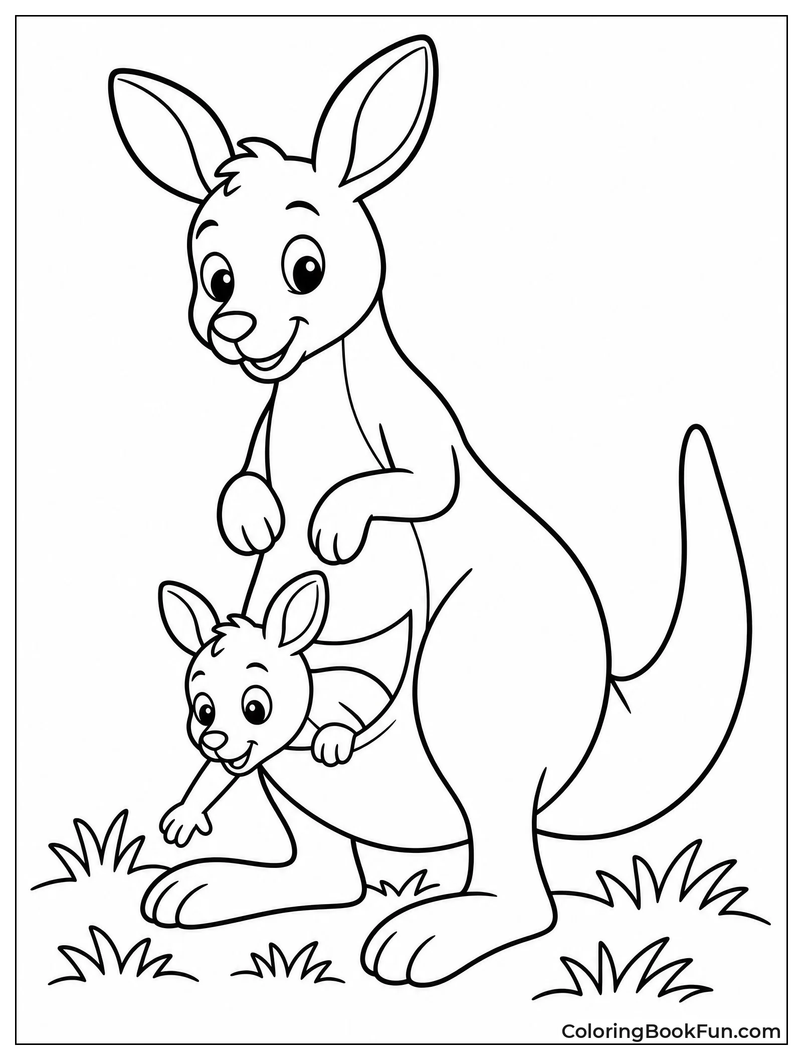 Joey Climbing Out of Pouch