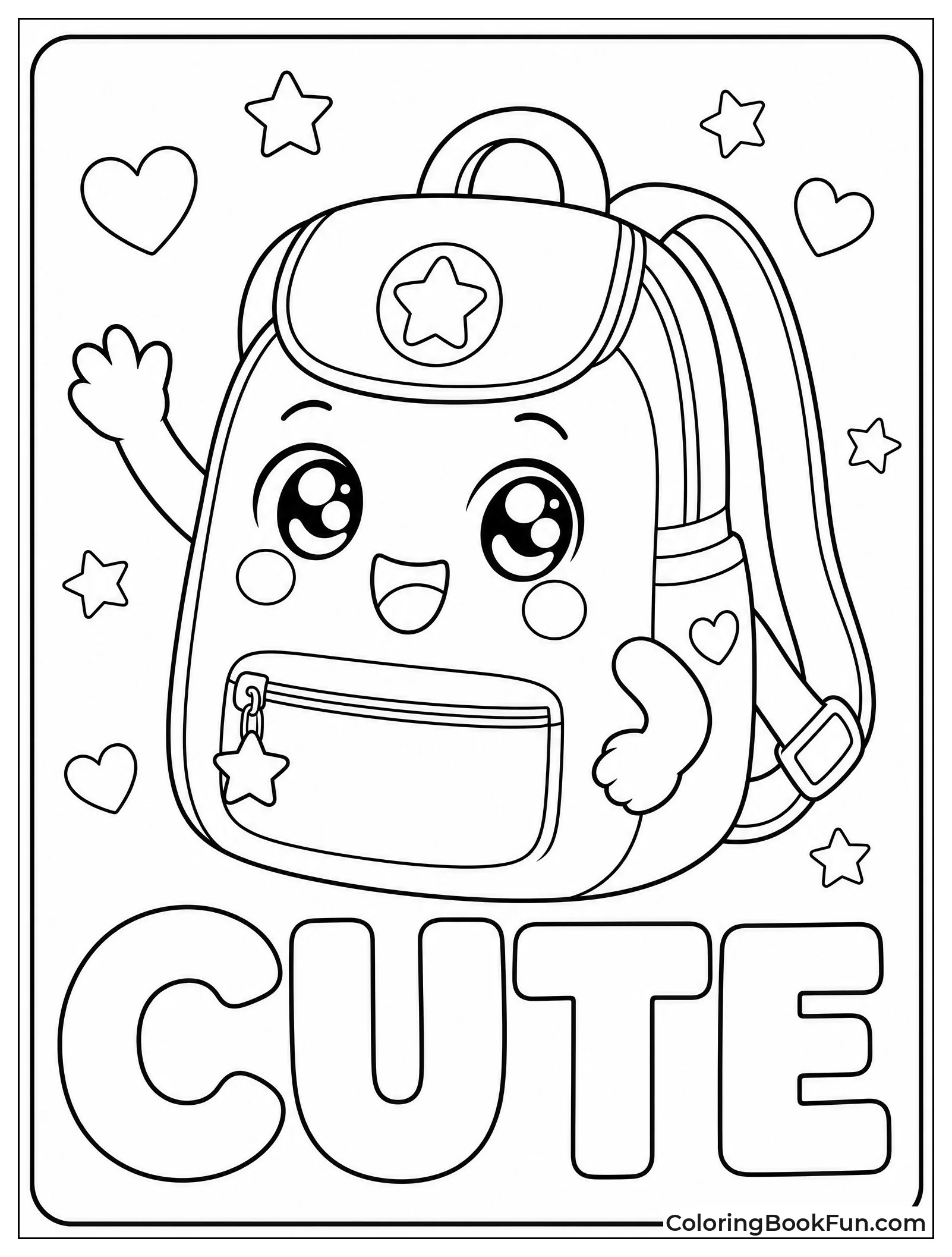 Kawaii Backpack with Big Eyes