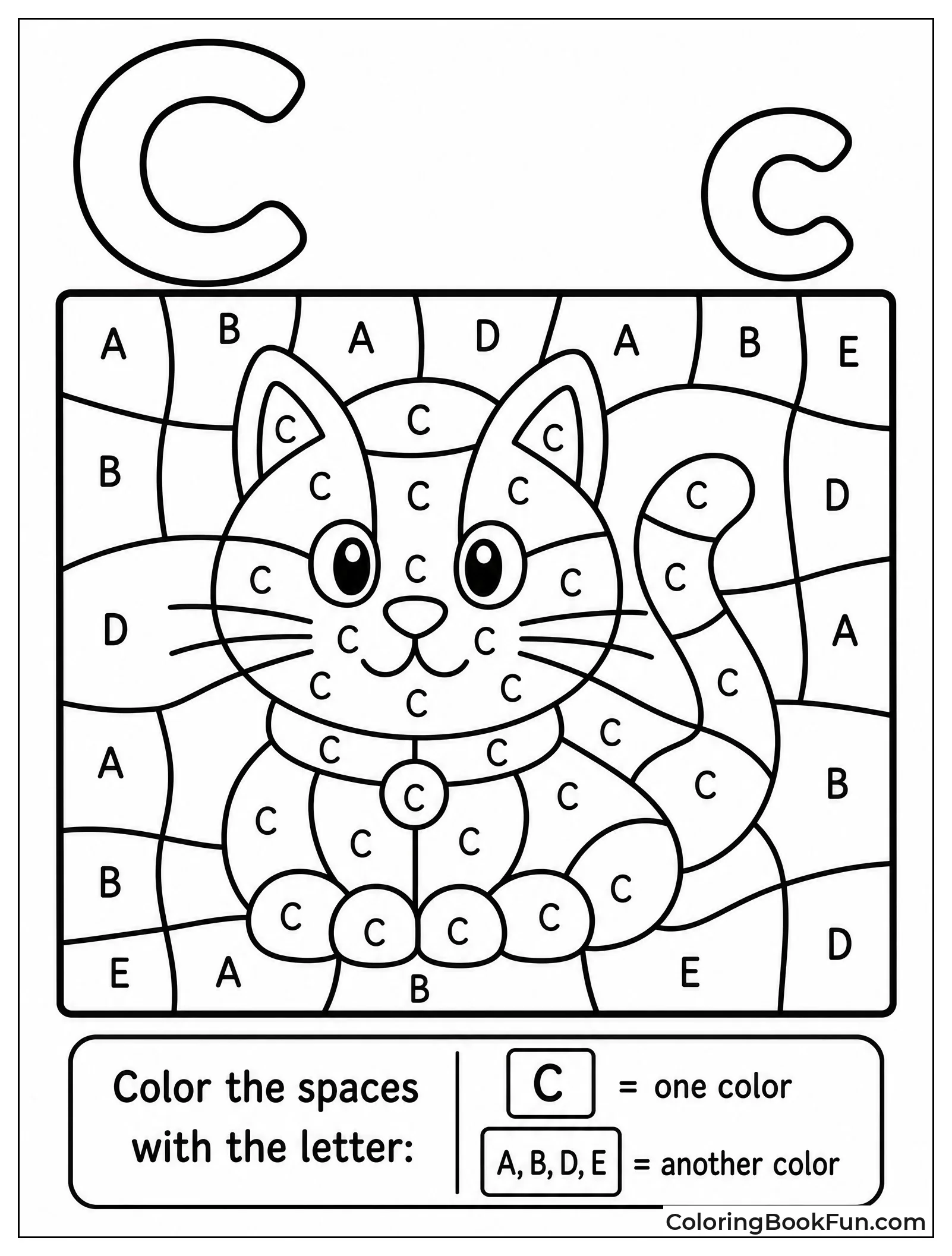 Coloring Mosaic Grid Reveals Hidden Picture
