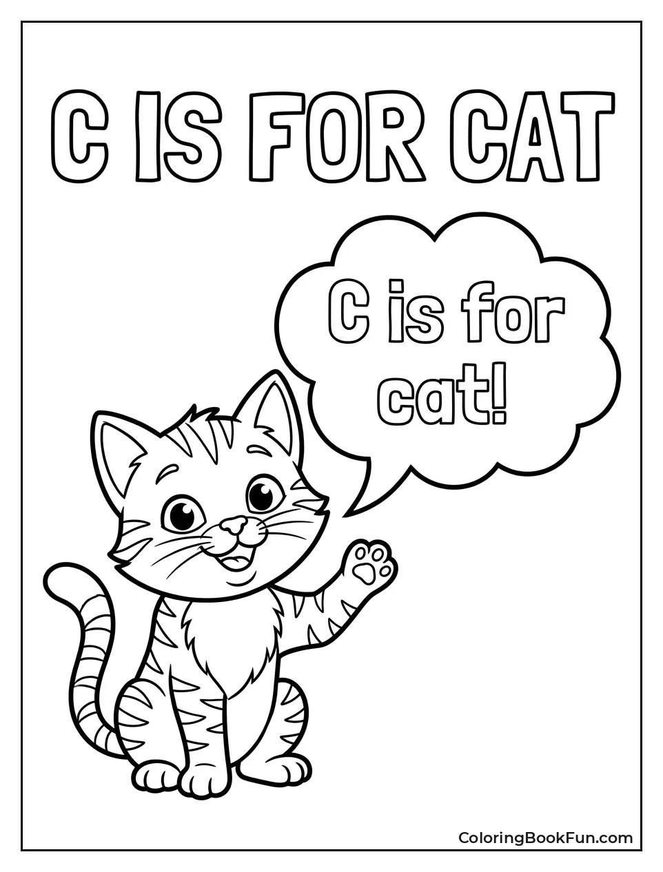 Cat Says C Is for Cat