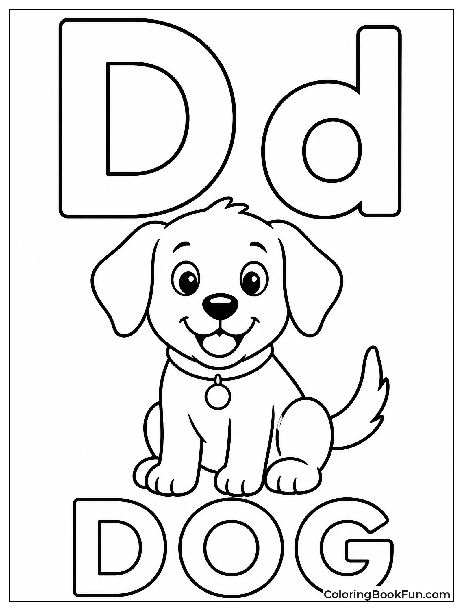 Flashcard Pairs D with Dog