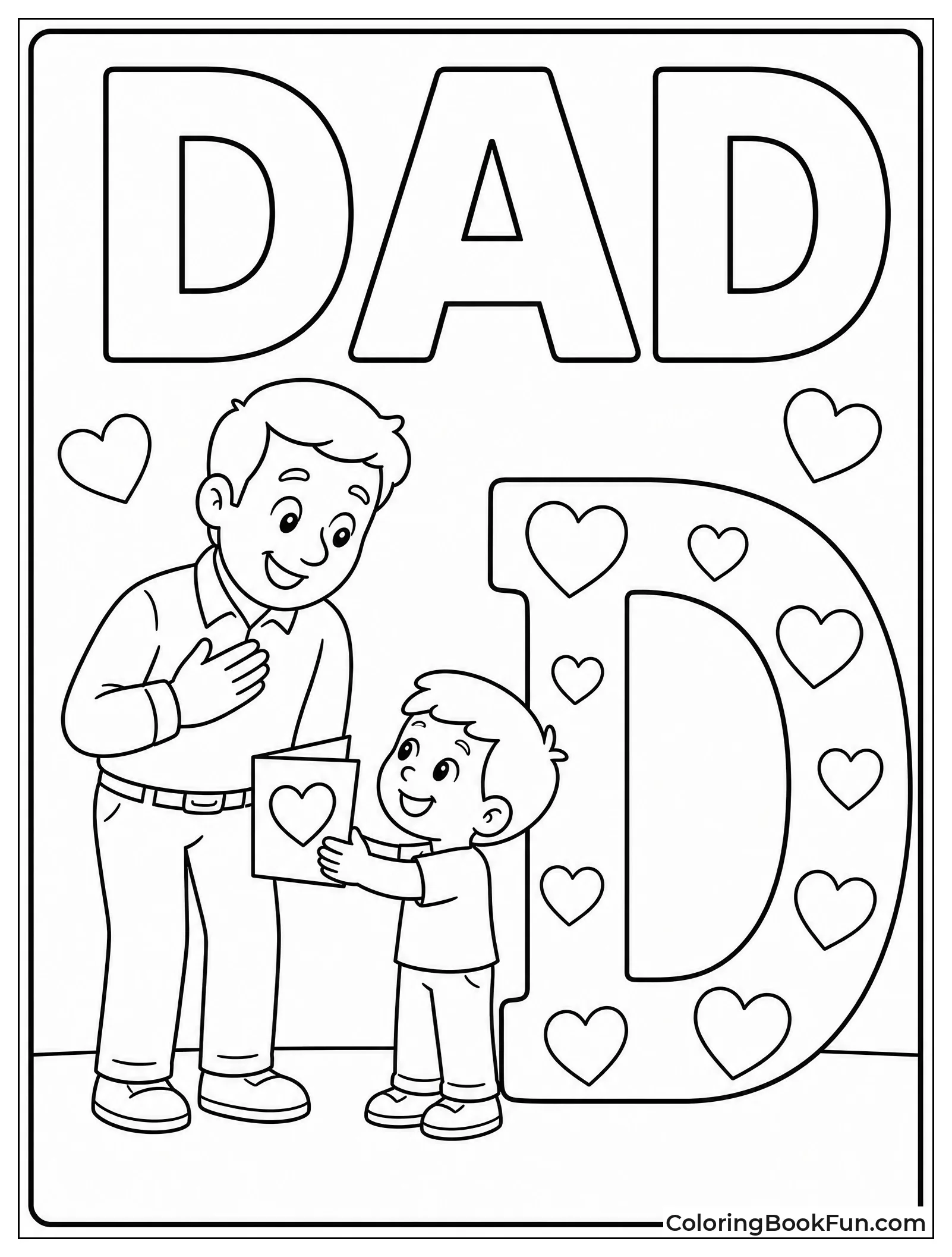 Kid Gives Dad a Card